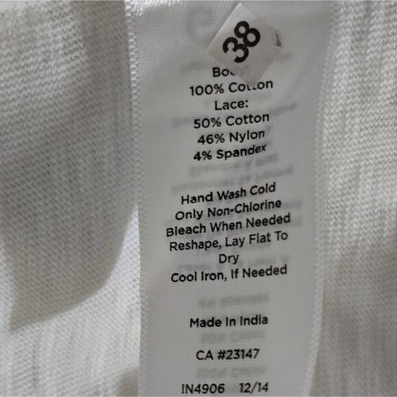 Talbots White Lace Beach Summer Nautical Shirt Plus Size 3X New! - Picture 7 of 7